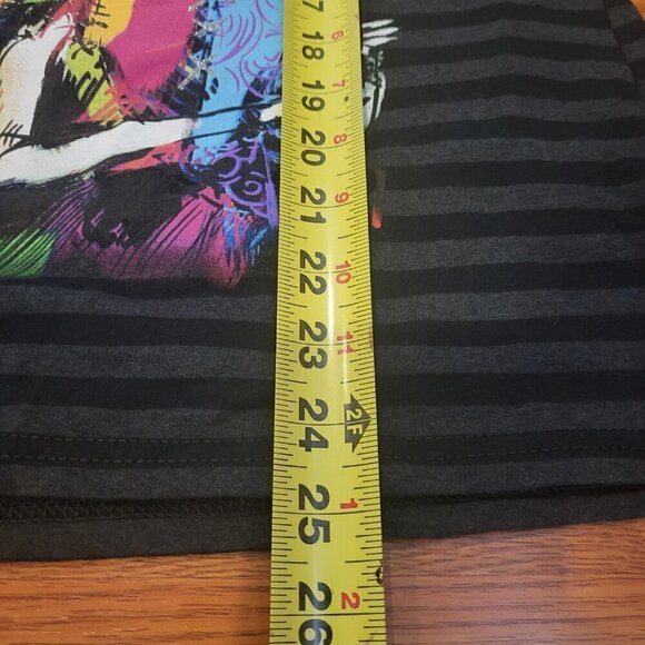 Disney Store Nightmare Before Christmas Jack & Sally Striped T-Shirt L Women's - Picture 11 of 12